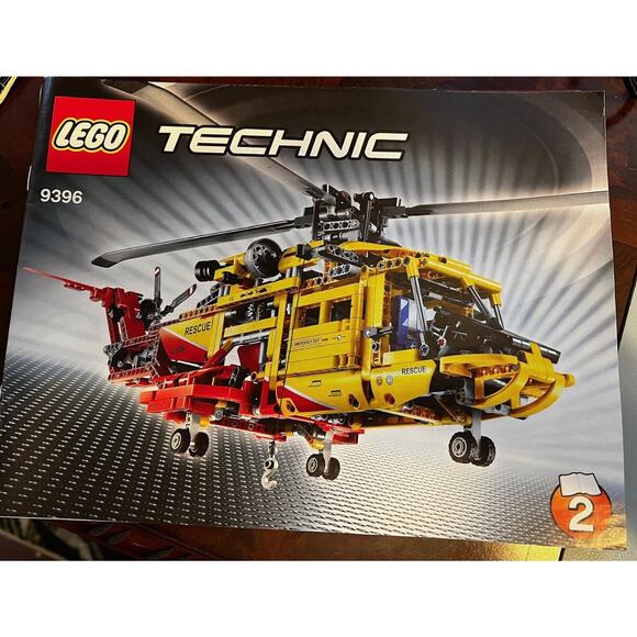 LEGO 9396 TECHNIC Instruction Manual ONLY Helicopter Book 1 and 2 BOTH RETIRED - Picture 3 of 3